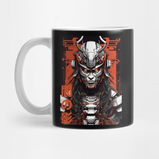 Dark Shadow Futuristic Samurai Mug